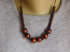 Náhrdelník - černý a modrý