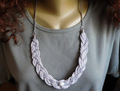 Náhrdelník - černý a modrý