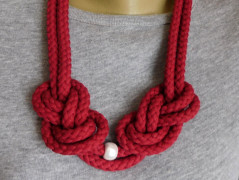 Náhrdelník - černý a modrý