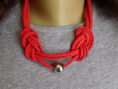 Náhrdelník - černý a modrý