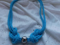 Náhrdelník modrotyrkysový lankový