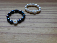 Náhrdelník - černý a modrý