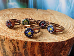 Náhrdelník - černý a modrý