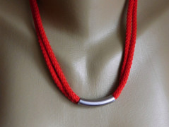 Náhrdelník - černý a modrý