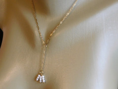 Náhrdelník - černý a modrý