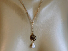 Náhrdelník - černý a modrý