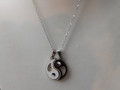 Náhrdelník nerez- jing jang