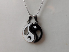 Náhrdelník - černý a modrý