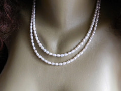 Náhrdelník - černý a modrý