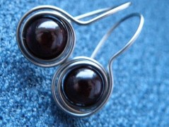 Náhrdelník - černý a modrý