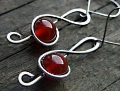 Náhrdelník - černý a modrý