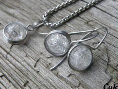 Náhrdelník - černý a modrý