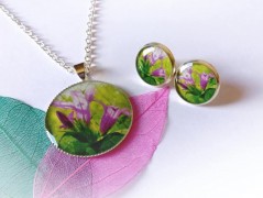 náušnice Linecké cukroví -chir.ocel