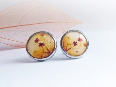 náušnice Linecké cukroví -chir.ocel