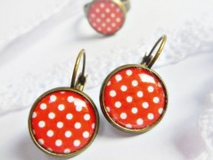 náušnice Linecké cukroví -chir.ocel