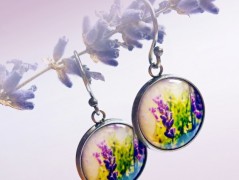 náušnice Linecké cukroví -chir.ocel