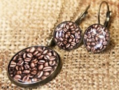 náušnice Linecké cukroví -chir.ocel