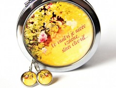 náušnice Linecké cukroví -chir.ocel