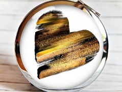 náušnice Linecké cukroví -chir.ocel