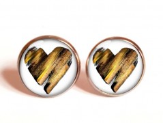 náušnice Linecké cukroví -chir.ocel