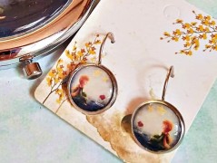 náušnice Linecké cukroví -chir.ocel