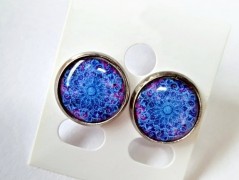 náušnice Linecké cukroví -chir.ocel