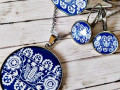 přívěsek Folklor modrotisk