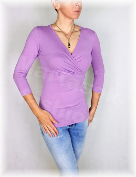 Triko Sisi 2-více barev dárek zima vánoce podzim halenka fialová růžová jarní bílá černá hnědá triko jaro šedá béžová léto tyrkysová lila smaragdová smetanová dámské petrolejová oslava šeříková zaměstnání kojící kojení 