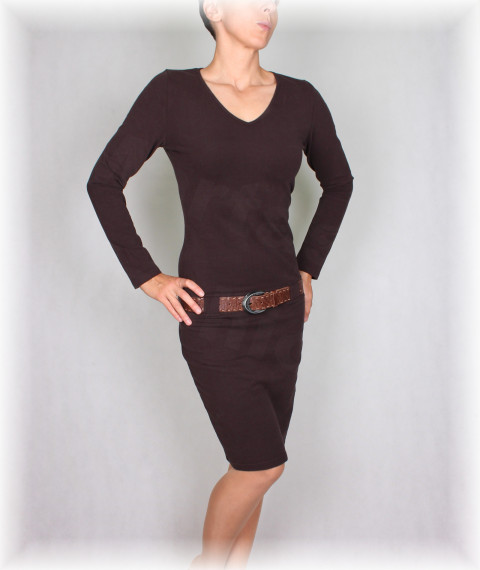 Šaty vz.373-více barev červené barevné elegantní hnědá zelené sportovní úpletové hnědé bílé šaty černé smetanové růžové petrolejové volnočasové přestřižené 