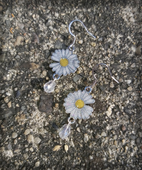 Kopretina no.1 šperk doplněk náušnice květina květ kytka kopretina korálek kvítek luční kvítí 