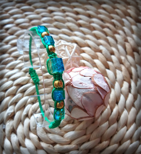 Drhaný náramek no.14 šperk náramek korálky doplněk pes kočka retro kroužek mazlíček drhání shambala drhaný kuh milovník 