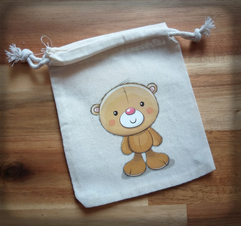 Sáček s nažehlovačkou no.2 pytlík sáček váček obal obrázek drobnost zvířátko 