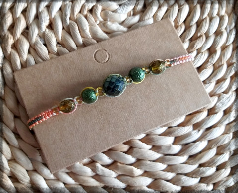 Drhaný náramek no.29 šperk náramek korálky doplněk retro kroužek mazlíček drhání shambala drhaný kuh milovník 